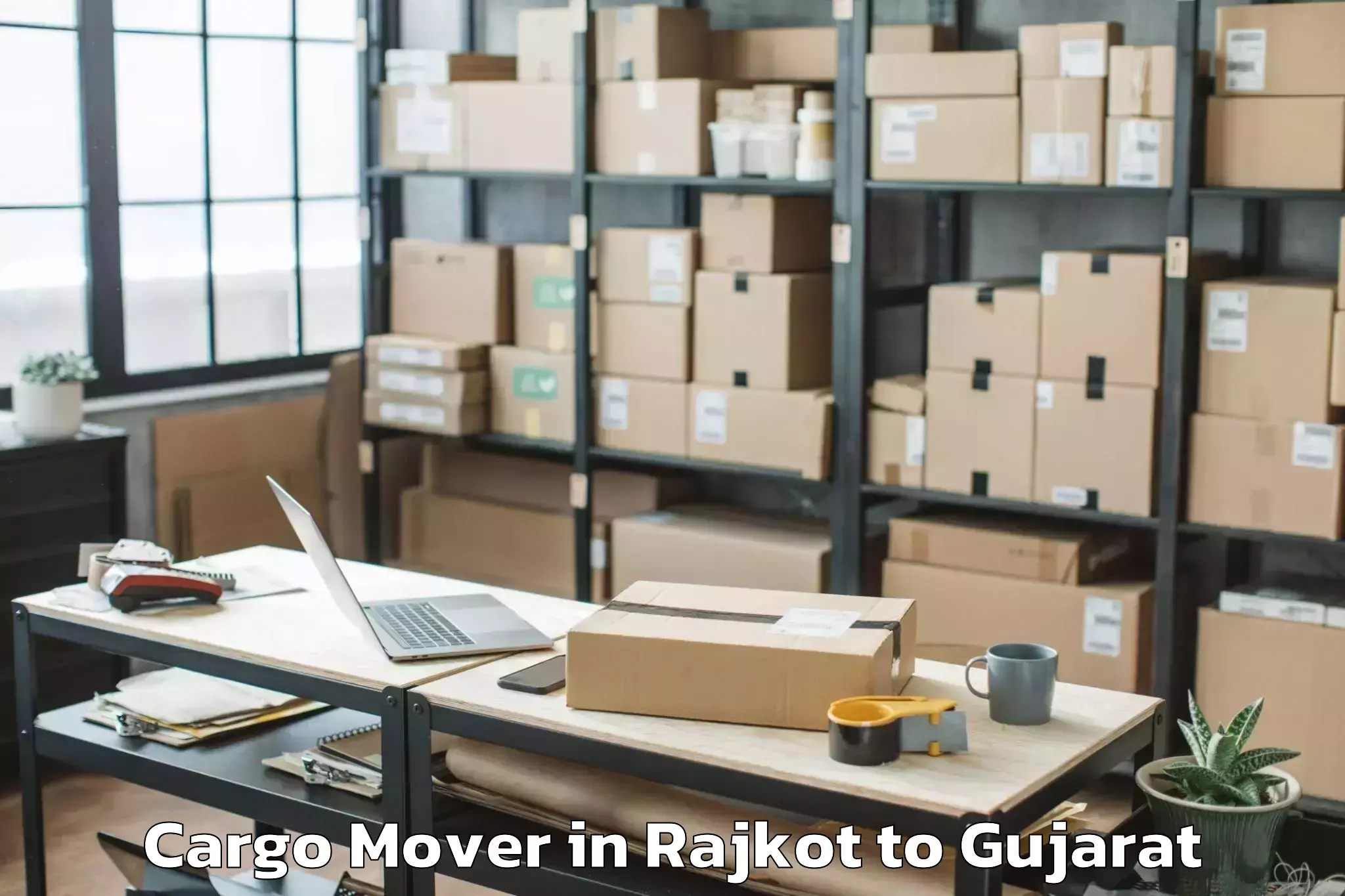 Affordable Rajkot to Hansot Cargo Mover